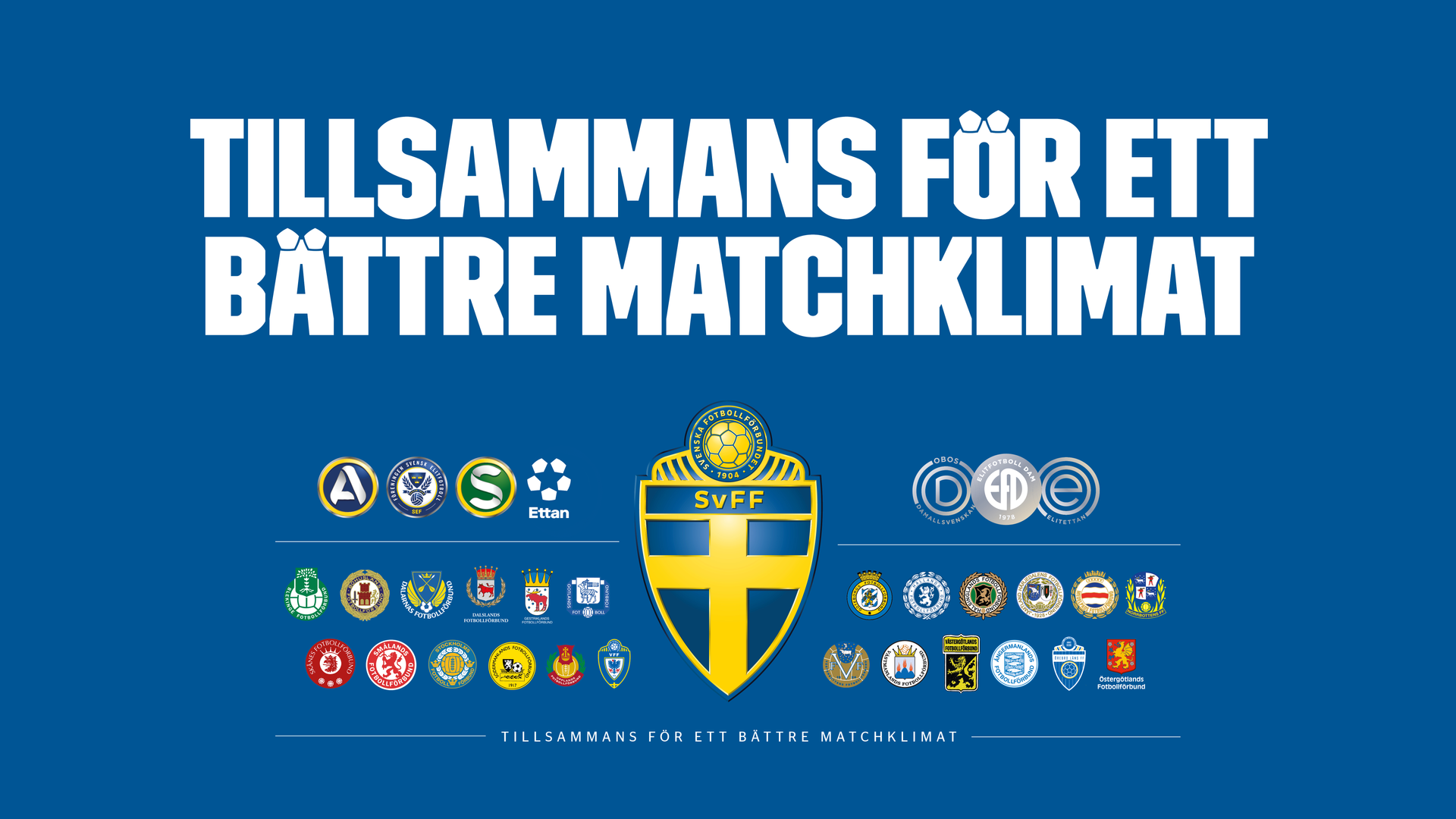 Svensk fotboll manifesterar för ett bättre matchklimat